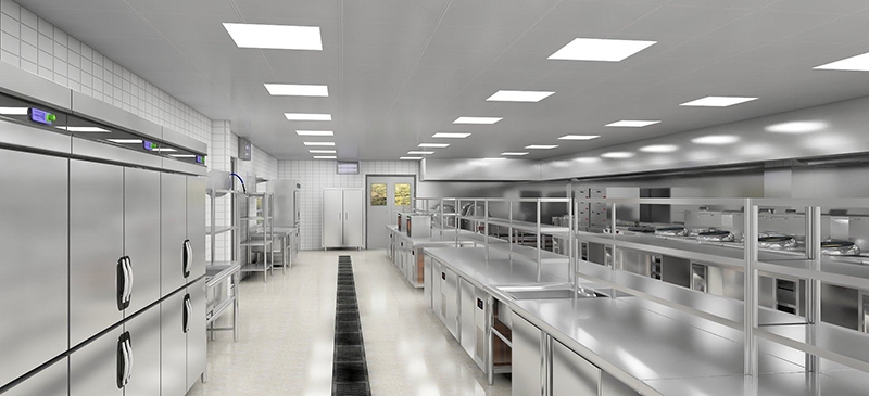 商用飯堂廚房設備工程施工方案詳細介紹-食堂廚房工程